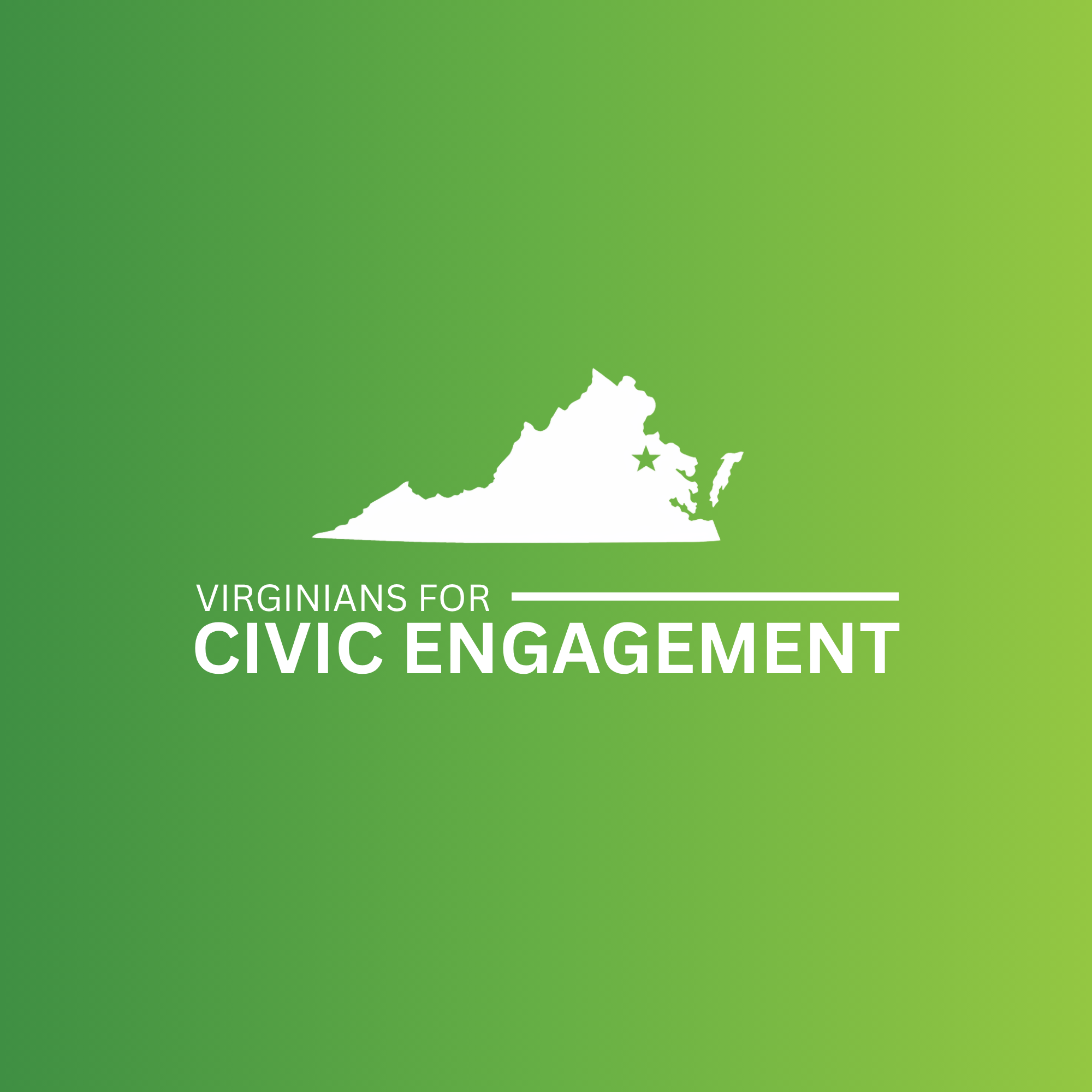 Diverse Virginia youth engaged in a civic discussion